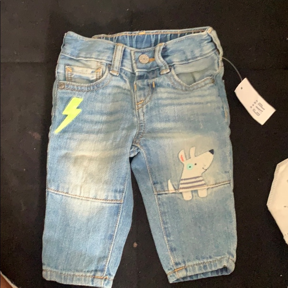 Infant denim jeans never worn